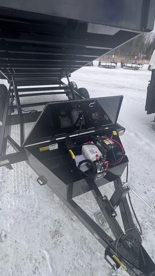 🚛 2025 Quality Steel & Aluminum 6x14 Dump Trailer – 10K GVWR, Twin Hydraulic Cylinders, Ramps, Barn Door