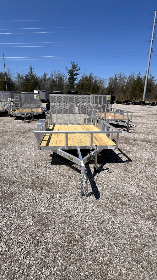2025 BNM 6x10 Aluminum Utility Trailer with fold-in gate and torsion axle