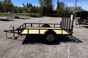 0459_2025 BNM 6x10 Heavy Duty Low Side Utility Trailer – Compact Utility 2025 BNM 6x10 Heavy Duty Low Side Utility Trailer with fold-in gate and spring axle