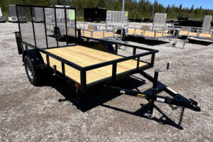 0459_2025 BNM 6x10 Heavy Duty Low Side Utility Trailer – Compact Utility 2025 BNM 6x10 Heavy Duty Low Side Utility Trailer with fold-in gate and spring axle