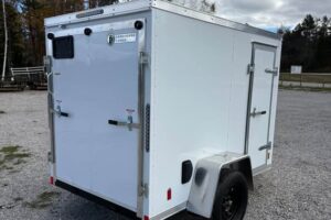 0689_2026 Darkhorse 5x8 Enclosed Cargo Trailer 2026 Darkhorse 5x8 Enclosed Cargo Trailer White Exterior