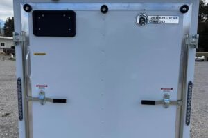 0689_2026 Darkhorse 5x8 Enclosed Cargo Trailer 2026 Darkhorse 5x8 Enclosed Cargo Trailer White Exterior