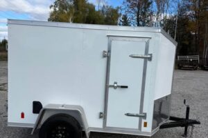 0689_2026 Darkhorse 5x8 Enclosed Cargo Trailer 2026 Darkhorse 5x8 Enclosed Cargo Trailer White Exterior