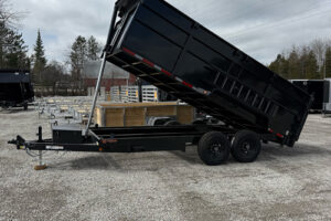 2026 QSA 7x16 14K low profile dump trailer 48 inch walls