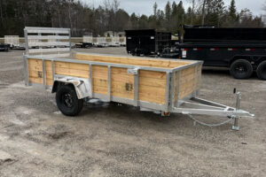 2026 QSA 5x12 aluminum high side utility trailer