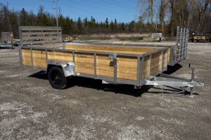 2026 QSA 7x14 aluminum high side utility trailer