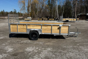 2026 QSA 7x14 aluminum high side utility trailer