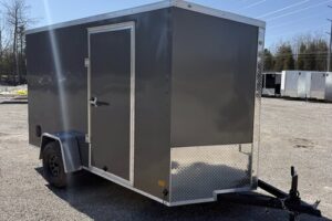 721BE1217TW202154_DHW6x1SA30_04 2026 Darkhorse 6x12 charcoal wedge enclosed trailer 1500 Series