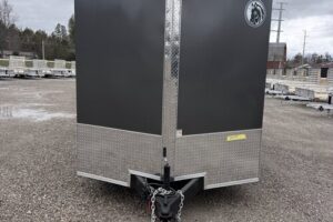 721BE1428TW202377_DHW7X14TA35_03 2026 Darkhorse 7x14 charcoal wedge enclosed trailer 1500 Series