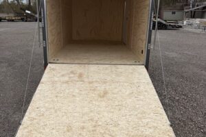 721BE1428TW202377_DHW7X14TA35_06 2026 Darkhorse 7x14 charcoal wedge enclosed trailer 1500 Series