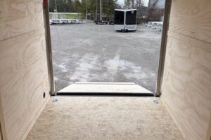 721BE1428TW202377_DHW7X14TA35_08 2026 Darkhorse 7x14 charcoal wedge enclosed trailer 1500 Series