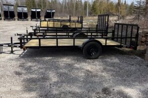 2026 BNM 7x14 low side utility trailer with beavertail