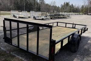 2026 BNM 7x14 low side utility trailer with beavertail