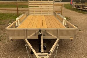 2027 QSA 7x14 aluminum low side utility trailer