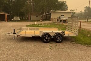 2027 QSA 7x14 aluminum low side utility trailer