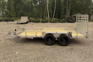 2027 QSA 7x14 aluminum low side utility trailer