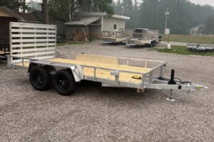 2027 QSA 7x14 aluminum low side utility trailer