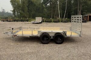 2027 QSA 7x14 aluminum low side utility trailer