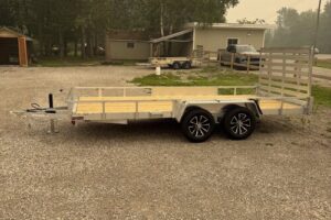 2027 QSA 7x16 aluminum low side utility trailer