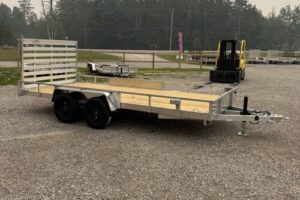 2027 QSA 7x16 aluminum low side utility trailer