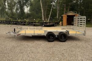 2027 QSA 7x16 aluminum low side utility trailer