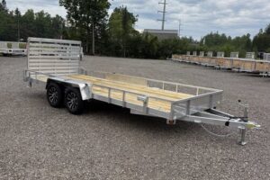 2027 QSA 7x18 aluminum low side utility trailer