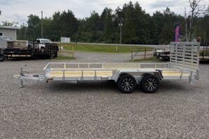 2027 QSA 7x18 aluminum low side utility trailer
