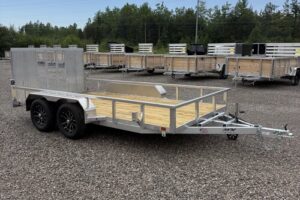 2026 BNM 7x14 aluminum low side utility trailer
