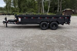 2026 Hillcrest 7x16 14K dump hauler 24-inch steel sides