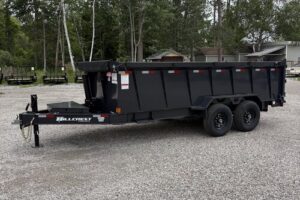 2026 Hillcrest 7x16 14K dump hauler with 40-inch steel sides