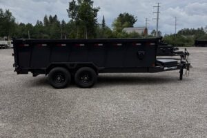 2026 Hillcrest 7x16 14K dump hauler with 40-inch steel sides