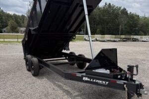 2026 Hillcrest 7x16 14K dump hauler with 40-inch steel sides