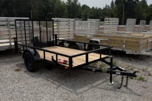 2026 BNM 6×10 Low Side HD Utility Hauler – Front View 2026 BNM 6×10 low side HD utility hauler, front three-quarter view